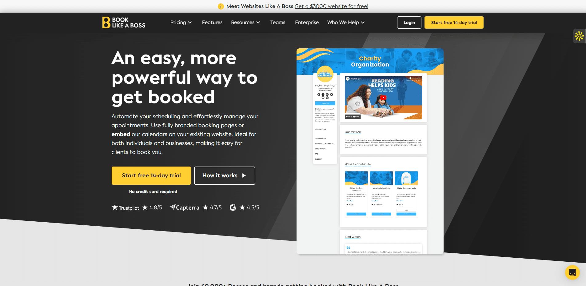 Interface du logiciel Blab