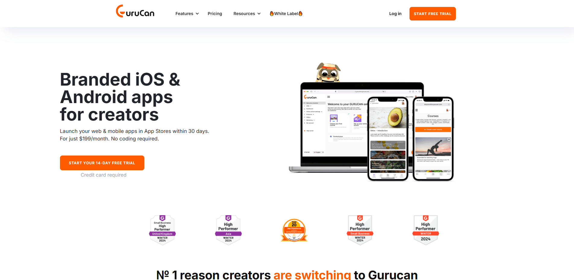 Interface du logiciel Gurucan
