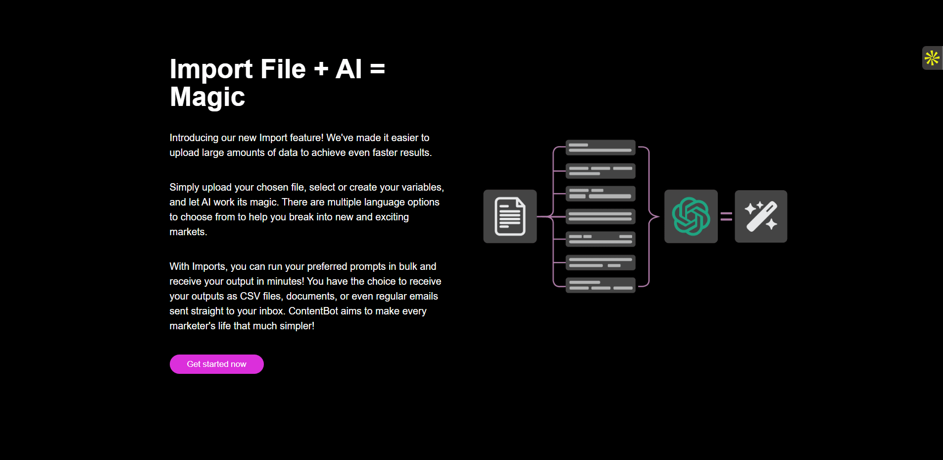 Le logiciel ContentBot.ai ContentBot