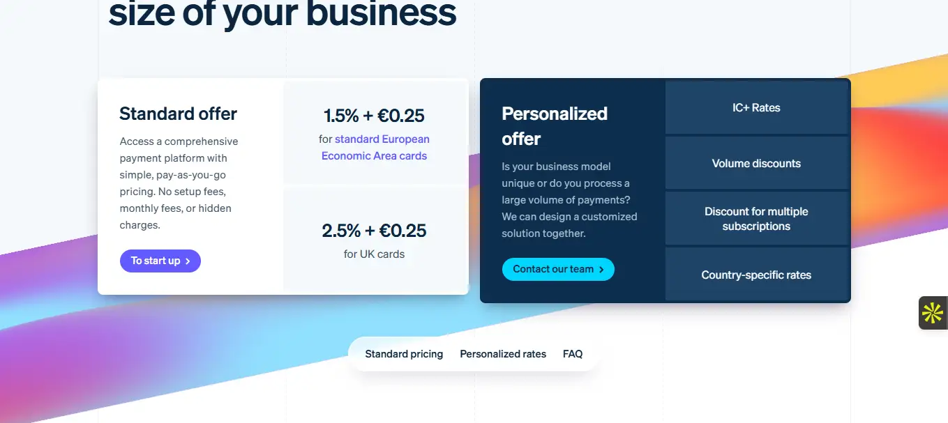 Les tarifs du logiciel Stripe